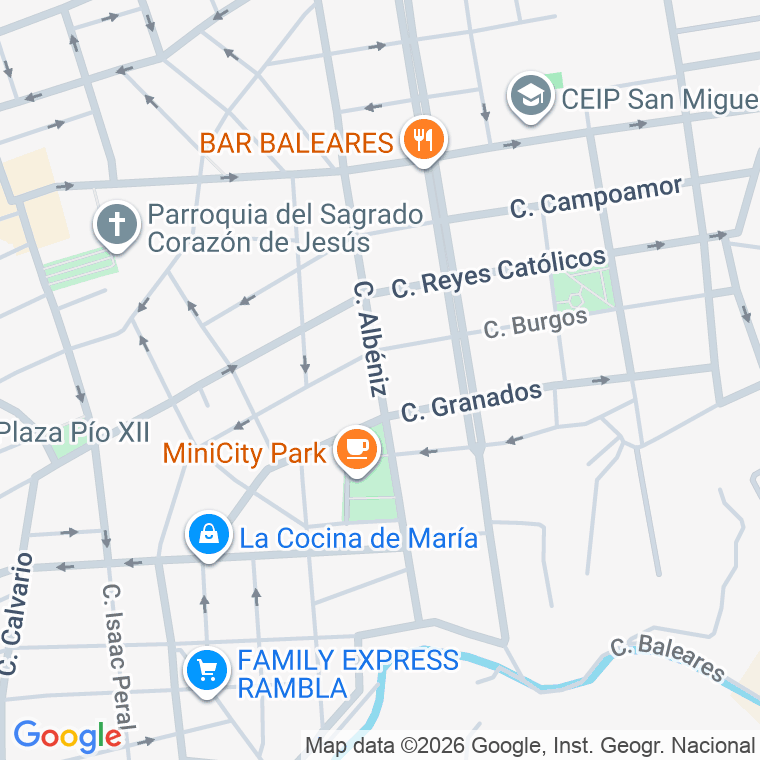 Código postal de Calle Albeniz en Molina de Segura