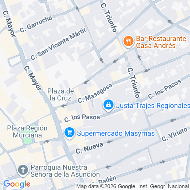 Código postal de Calle Masegosa en Molina de Segura