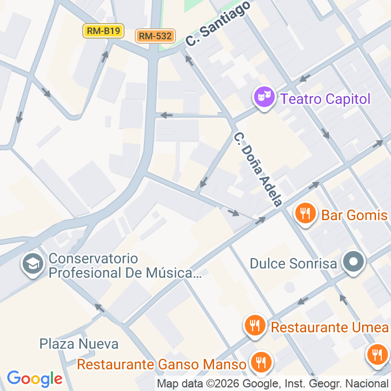 Código postal de Calle Callejon de los Tiznaos en Cieza