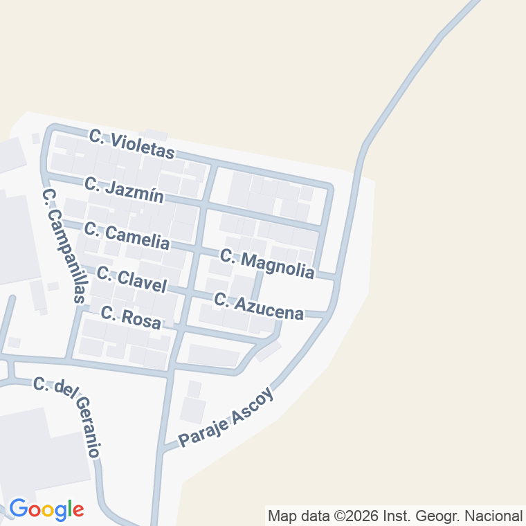 Código postal de Calle Magnolios (los) en Fuente Ascoy