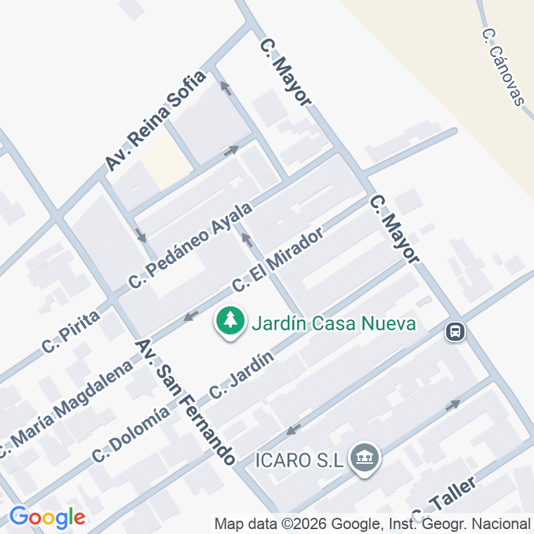 Código postal de Calle Mirador en Casas Nuevas