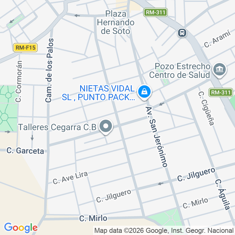 Código postal de Calle Gallo en Pozo Estrecho