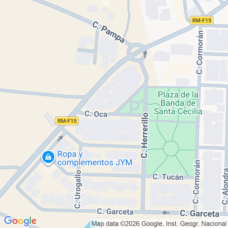 Código postal de Calle Oca (de La) en Pozo Estrecho