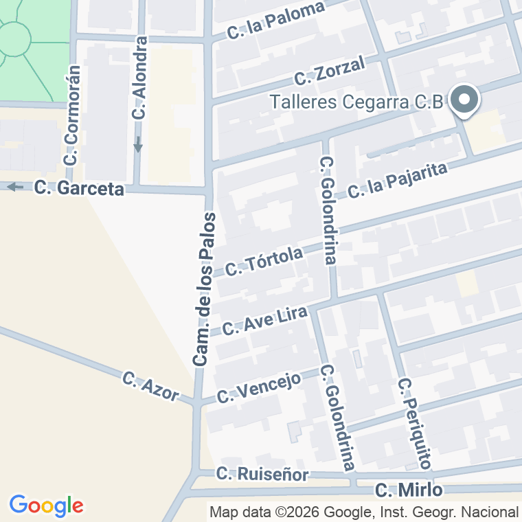 Código postal de Calle Tortola en Pozo Estrecho