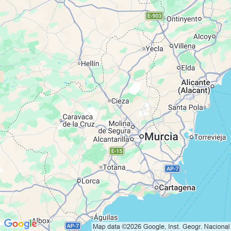 Código postal de Cañada, la en Murcia