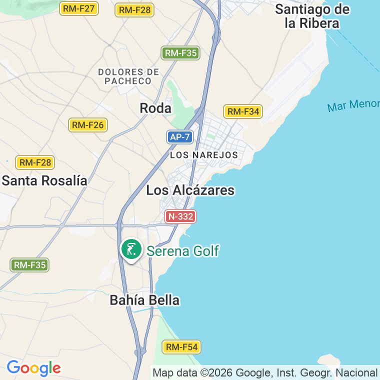 Código postal de Calle Isla de Sal Rossa en Alcazares (los)
