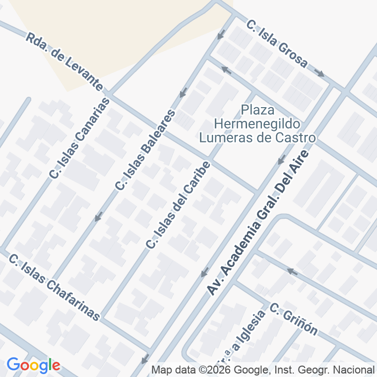 Código postal de Calle Islas del Caribe en Santiago de la Ribera