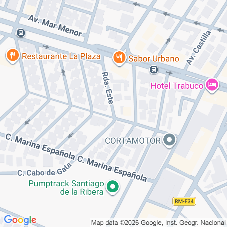 Código postal de Calle Ronda Este en Santiago de la Ribera