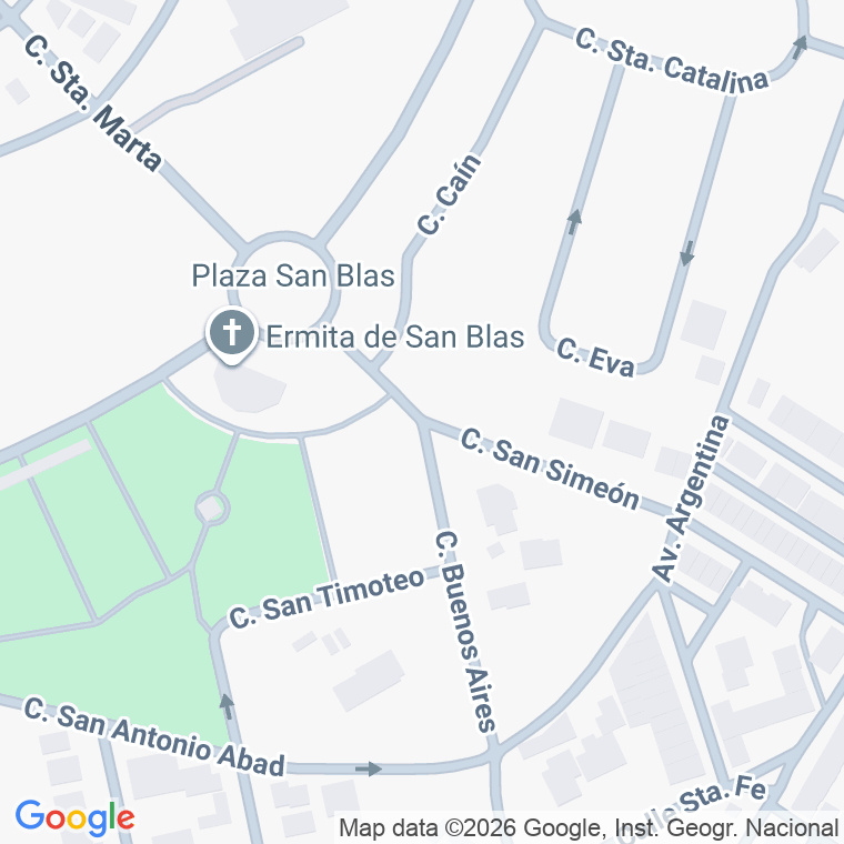 Código postal de Calle San Simeon en Santiago de la Ribera