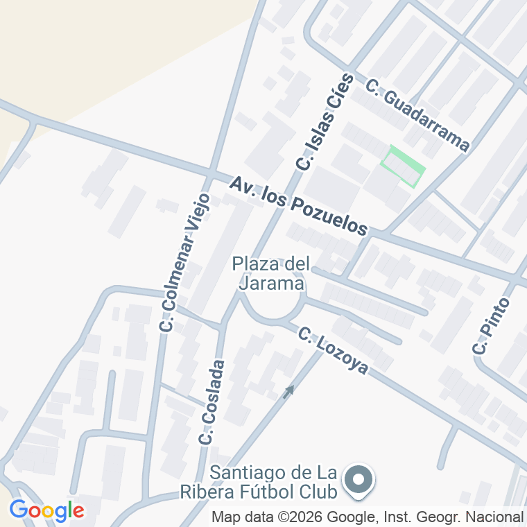 Código postal de Plaza Jarama en Santiago de la Ribera