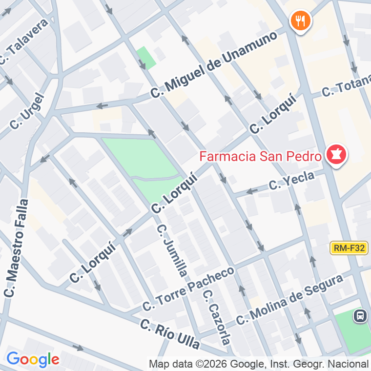 Código postal de Calle Lorqui en San Pedro del Pinatar