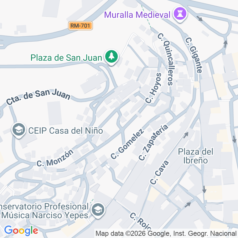 Código postal de Calle Mayor de San Juan en Parroquias Altas