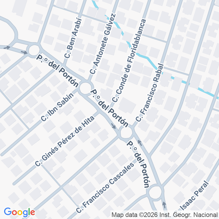 Código postal de Calle Conde de Floridablanca en Porton de los Jeronimos