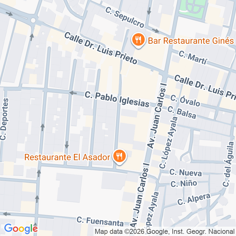 Código postal de Calle Galan y Garcia Hernandez en Aguilas
