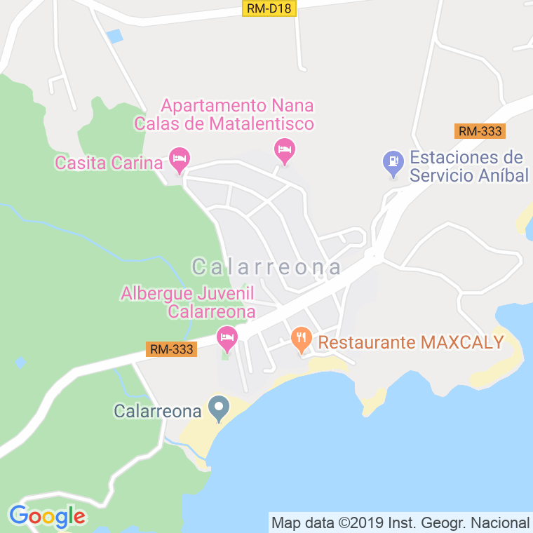 Código Postal de Calarreona (Cuesta De Gas) en Murcia