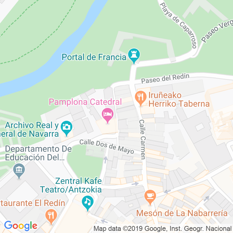 Código Postal calle Barquilleros en Pamplona