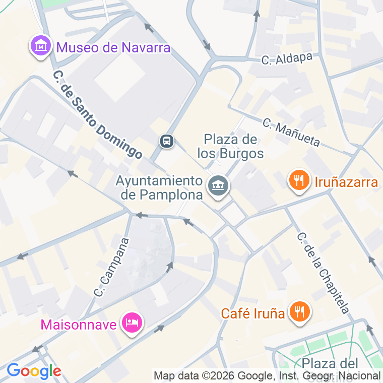 Código postal de Consistorial, Plaza en Pamplona