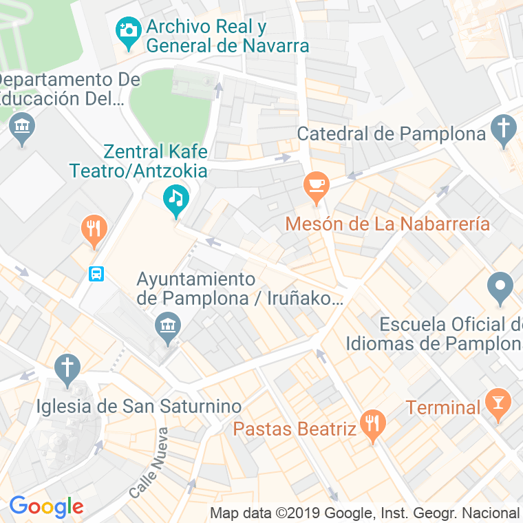 Código Postal calle Mañueta en Pamplona