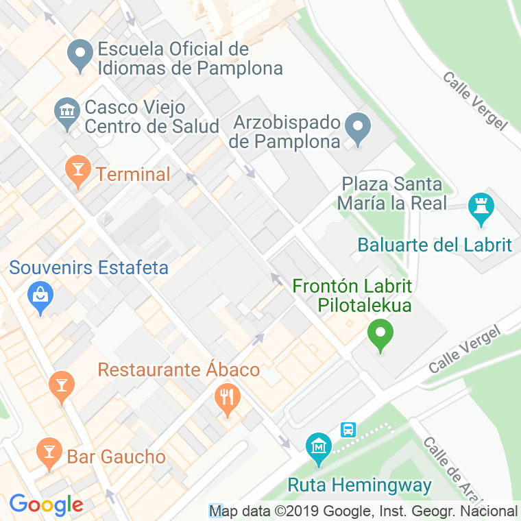 Código Postal calle Merced en Pamplona