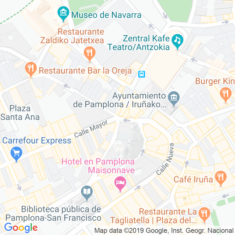 Código Postal calle San Saturnino en Pamplona