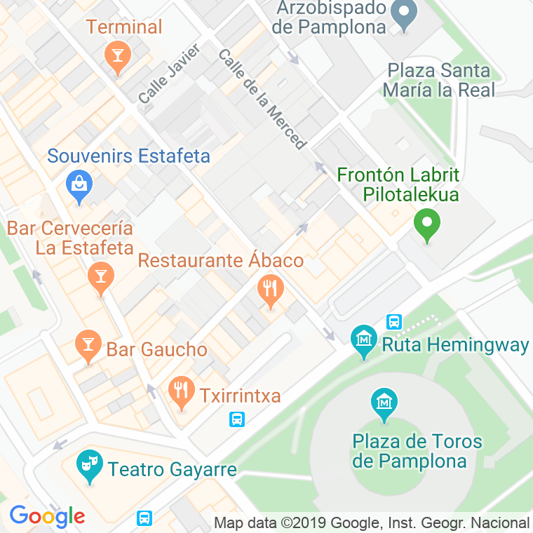 Código Postal calle Tejeria en Pamplona