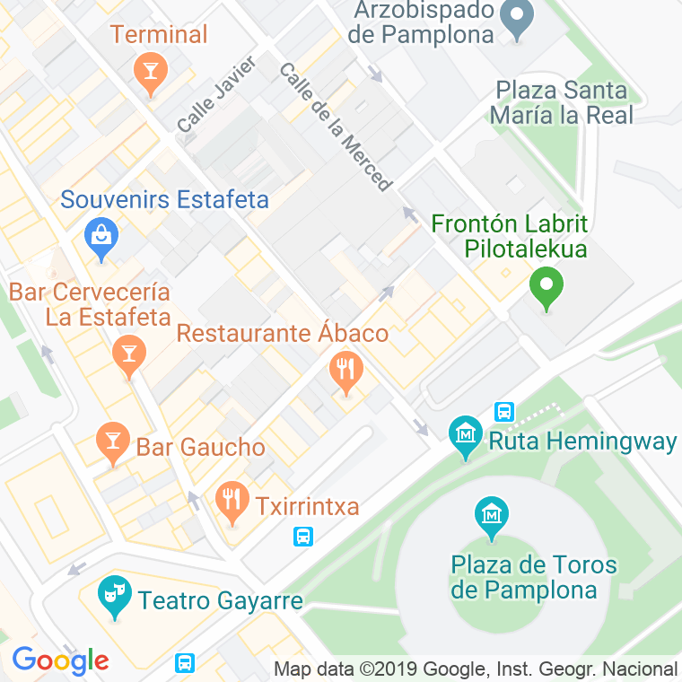 Código Postal calle Telleria en Pamplona