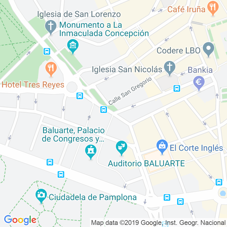 Código Postal calle Marques De Rozalejo en Pamplona