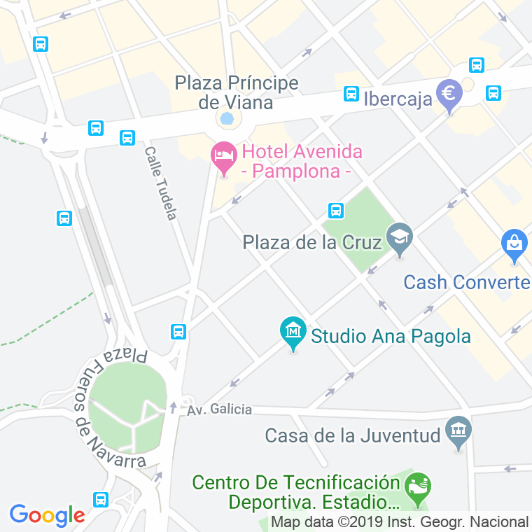 Código Postal calle Aita Calatayud en Pamplona