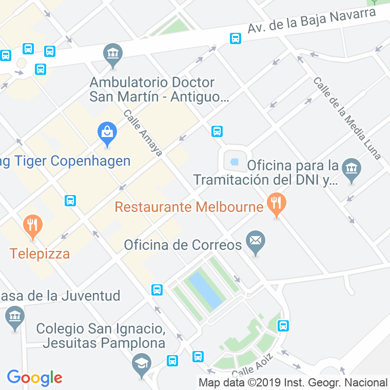 Código Postal calle Castillo De Maya   (Impares Del 1 Al 37)  (Pares Del 2 Al 40) en Pamplona