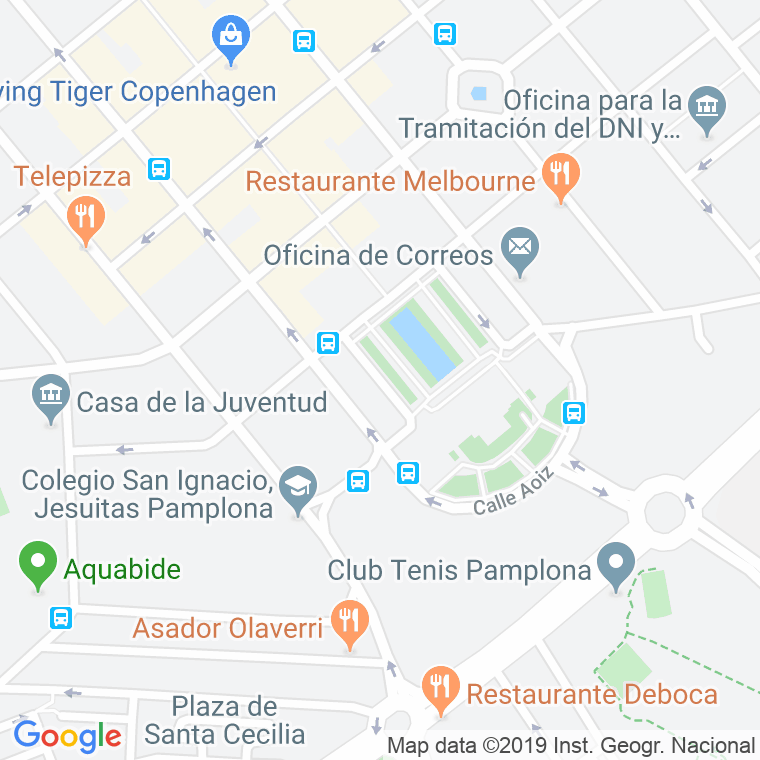 Código Postal calle Conde De Rodezno en Pamplona