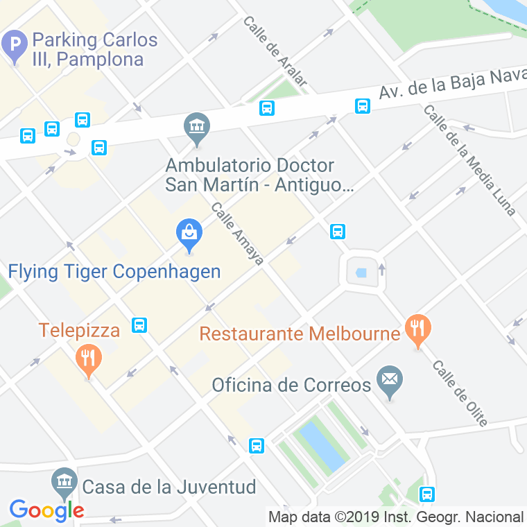 Código Postal calle Felipe Gorriti   (Impares Del 1 Al 37)  (Pares Del 2 Al 22) en Pamplona