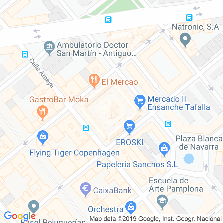 Código Postal calle Mercado Del Ensanche en Pamplona