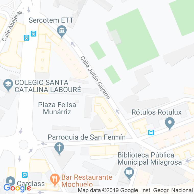 Código Postal calle Bidasoa Errekaren en Pamplona