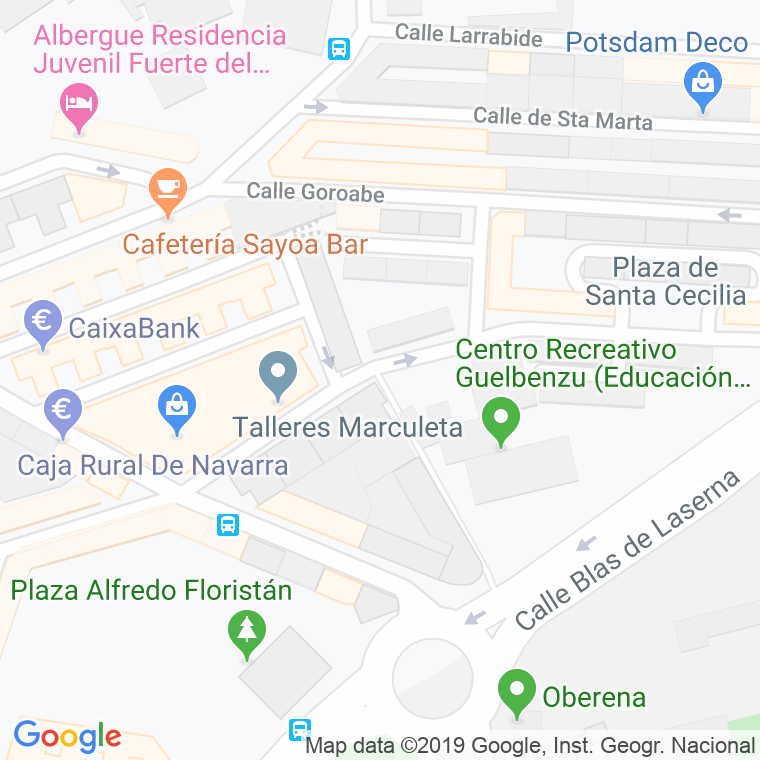 Código Postal calle Remigio Mugica en Pamplona