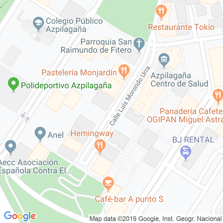Código Postal calle Luis Morondo en Pamplona