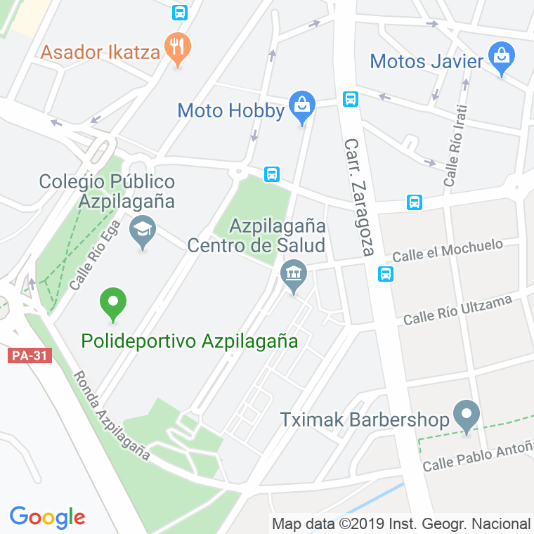 Código Postal calle Pedro De Aranaz en Pamplona