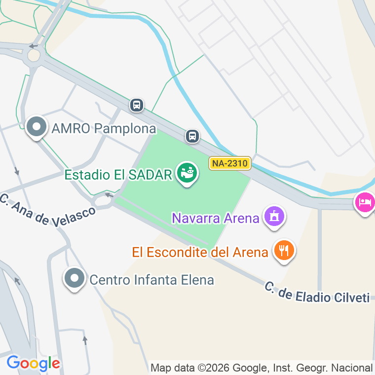 Código postal de Sadar en Pamplona