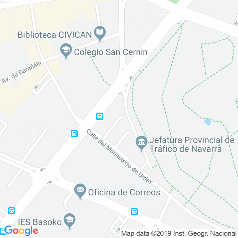 Código Postal calle Vuelta Del Castillo, travesia en Pamplona