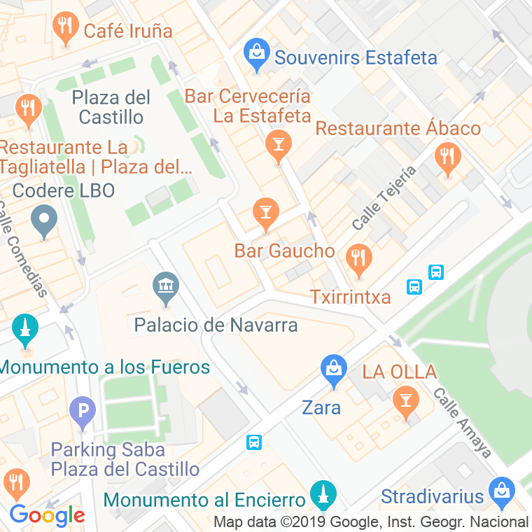 Código Postal calle Europa, plaza en Pamplona