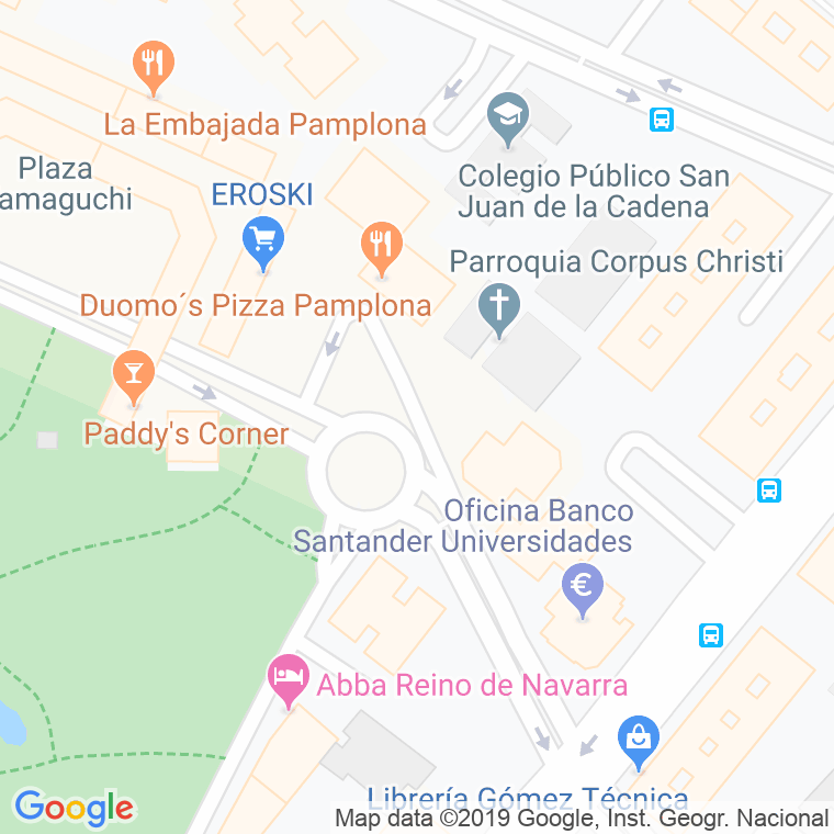 Código Postal calle Gartzia Naiarakoaren, pasealekua en Pamplona
