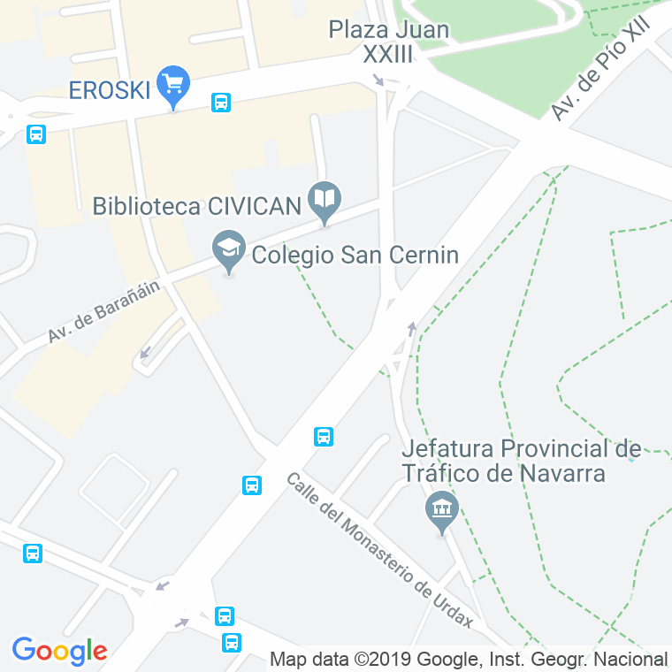 Código Postal calle Jose Maria Lacarra, paseo en Pamplona