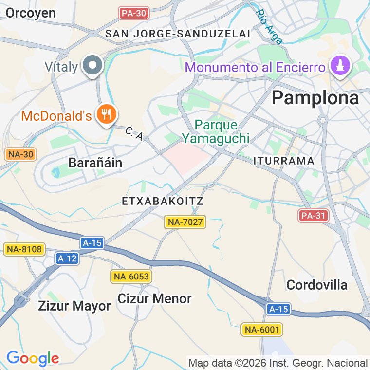 Código postal de Echavacoiz, De, Cooperativa en Pamplona