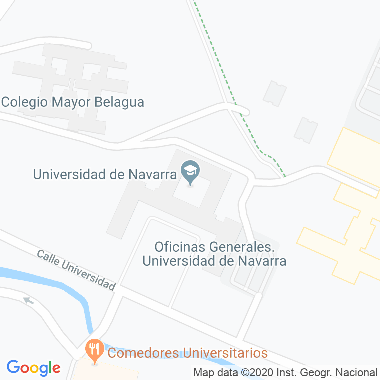 Código Postal calle Universidad De Navarra en Pamplona