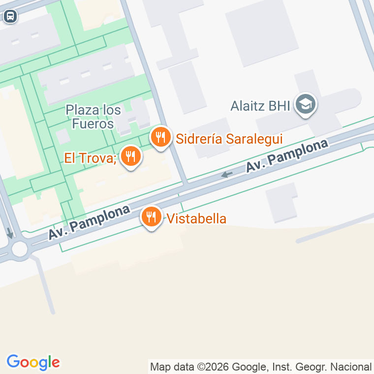 Código postal de Ayuntamiento, Avenida en Pamplona