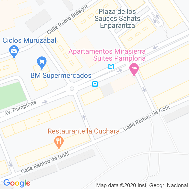 Código Postal calle Industria, avenida en Pamplona