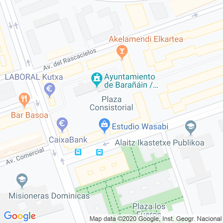 Código Postal calle Udaletxe, plaza (Impares Del 1 Al Final)  (Pares Del 2 Al Final) en Pamplona