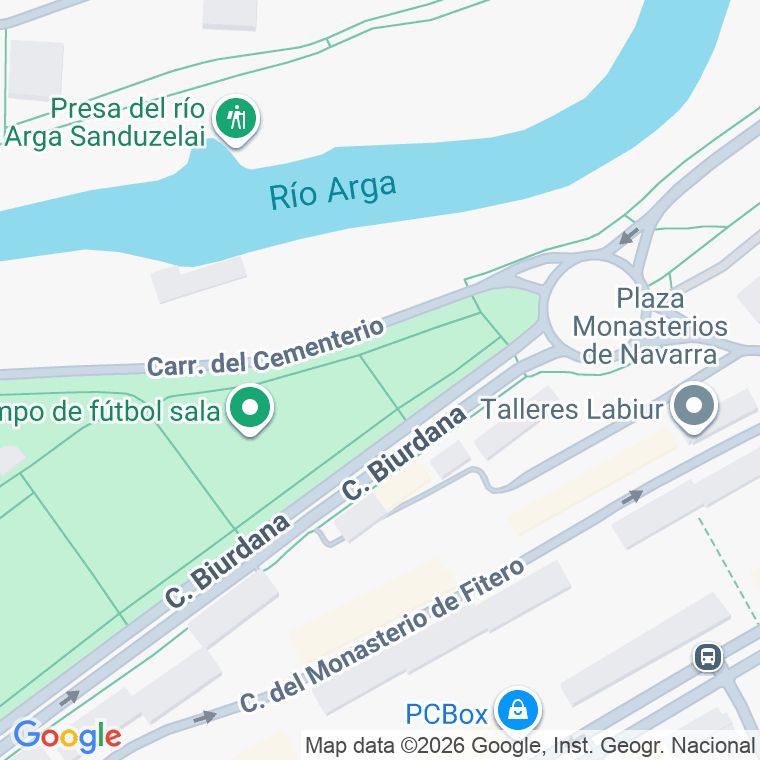 Código postal de Azueloko Monasterioaren, Plaza en Pamplona