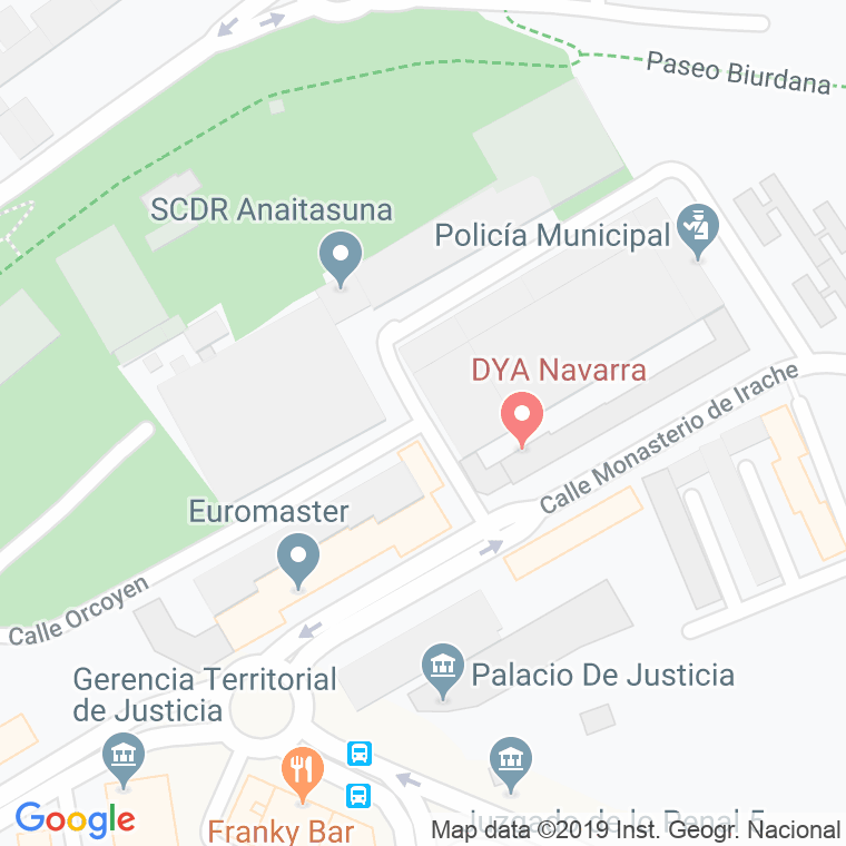 Código Postal calle Monasterio De Irache, travesia en Pamplona