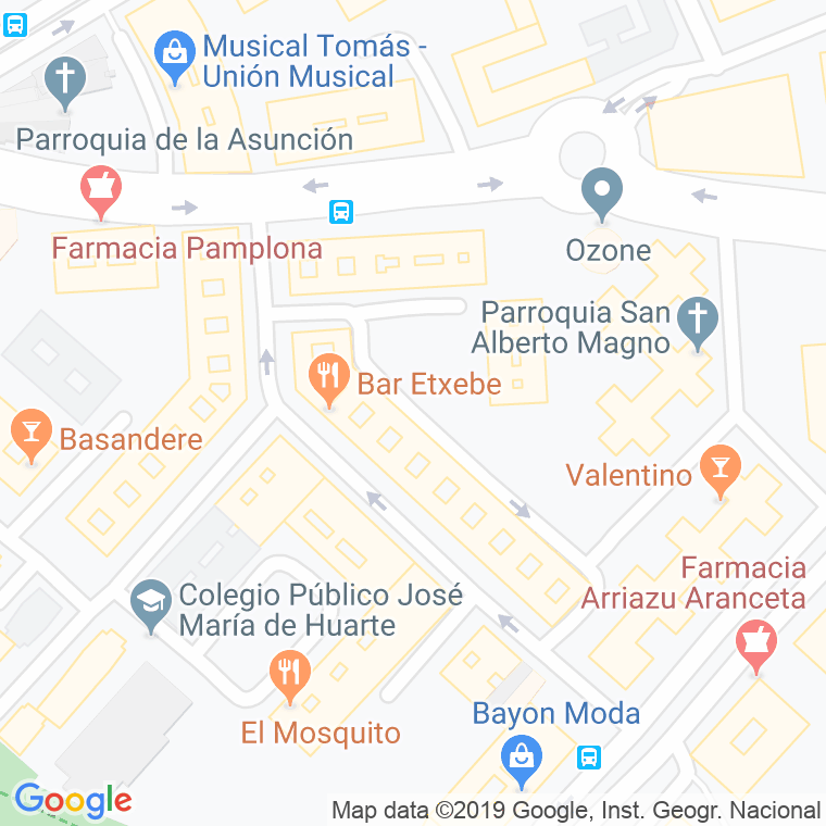 Código Postal calle Nuestra Señora De Las Nieves en Pamplona