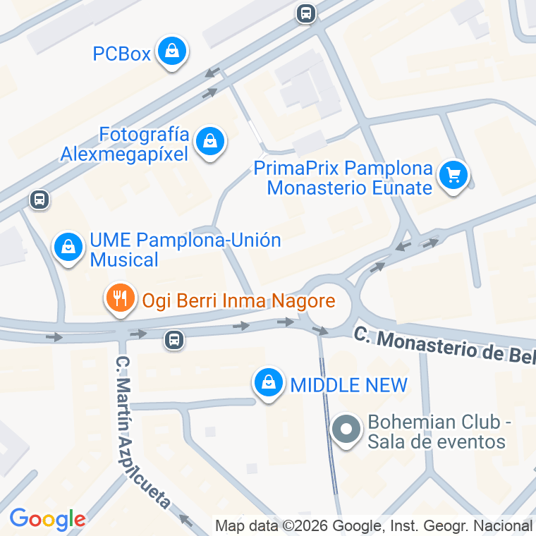 Código postal de Urdax, De, Monasterio en Pamplona
